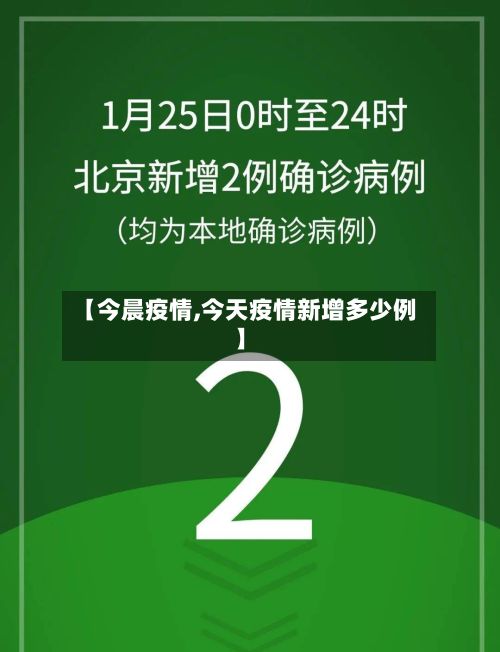 【今晨疫情,今天疫情新增多少例】-第3张图片