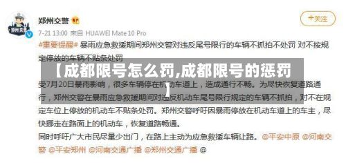【成都限号怎么罚,成都限号的惩罚】-第2张图片