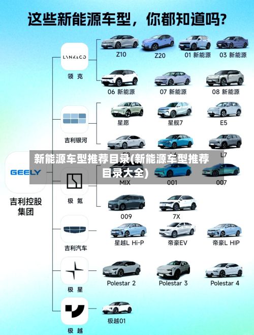新能源车型推荐目录(新能源车型推荐目录大全)