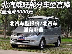 北汽车型报价/北汽车型有哪些-第2张图片