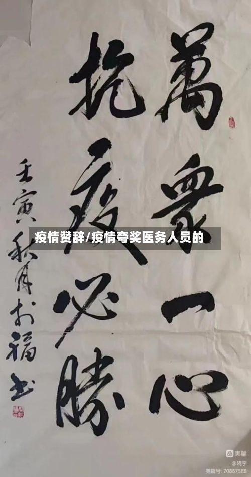 疫情赞辞/疫情夸奖医务人员的-第2张图片