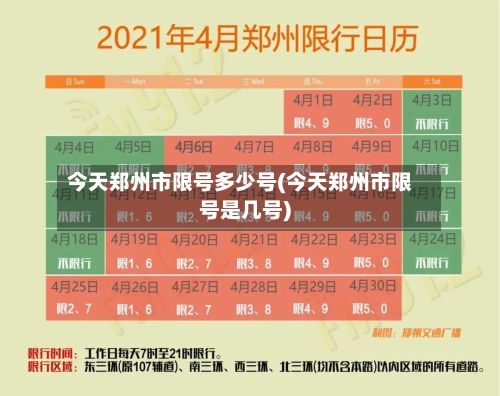 今天郑州市限号多少号(今天郑州市限号是几号)-第3张图片