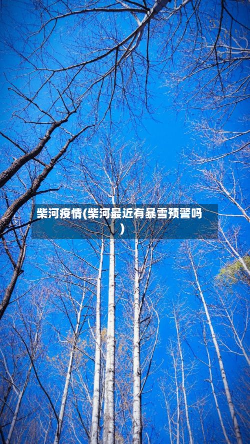 柴河疫情(柴河最近有暴雪预警吗)