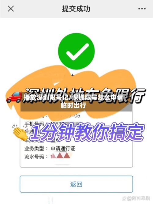 播放深圳限号记/深圳限号怎么申请临时出行-第3张图片