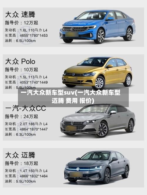 一汽大众新车型suv(一汽大众新车型 迈腾 费用 报价)-第2张图片