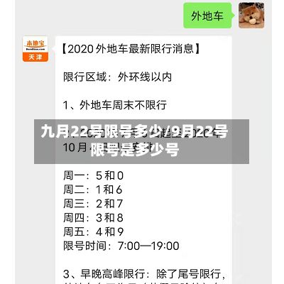 九月22号限号多少/9月22号限号是多少号-第2张图片