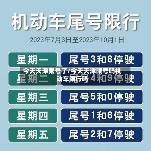 今天天津限号了/今天天津限号吗机动车限行吗
