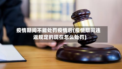 疫情期间不能处罚疫情后(疫情期间违返规定的现在怎么处罚)-第2张图片