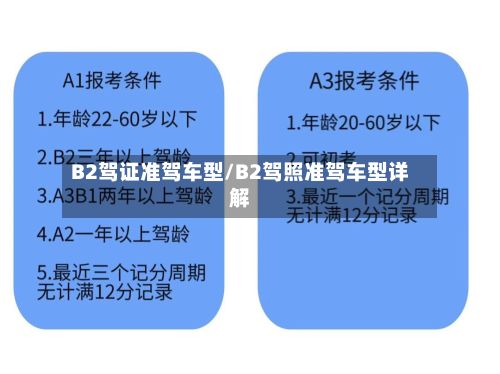 B2驾证准驾车型/B2驾照准驾车型详解-第2张图片