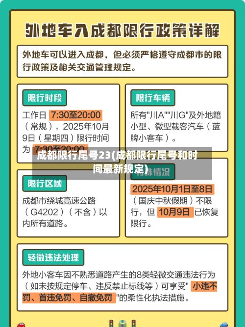 成都限行尾号23(成都限行尾号和时间最新规定)-第3张图片