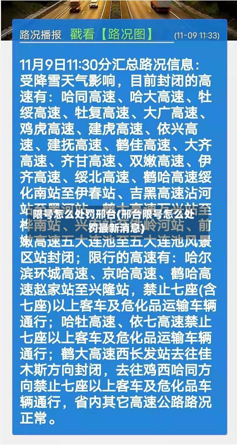 限号怎么处罚邢台(邢台限号怎么处罚最新消息)-第2张图片