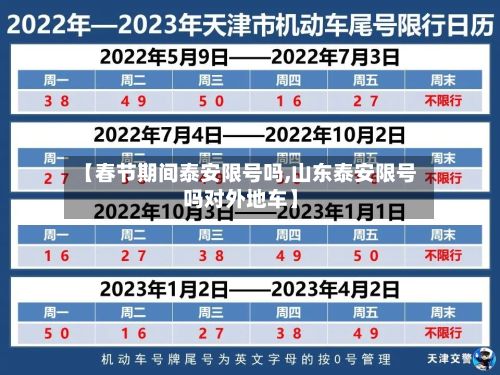 【春节期间泰安限号吗,山东泰安限号吗对外地车】-第3张图片