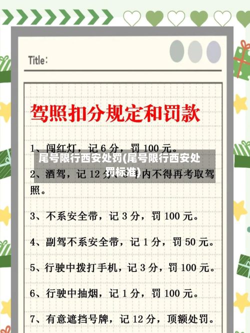 尾号限行西安处罚(尾号限行西安处罚标准)-第2张图片