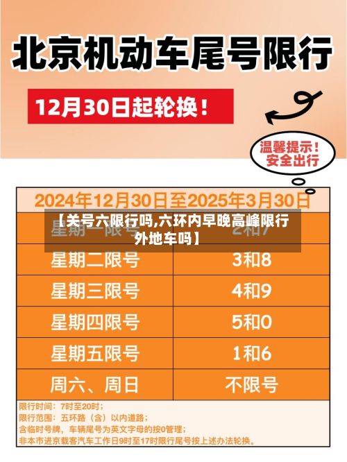 【关号六限行吗,六环内早晚高峰限行外地车吗】-第2张图片
