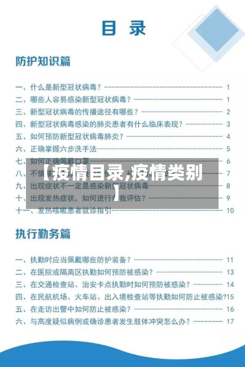 【疫情目录,疫情类别】-第2张图片