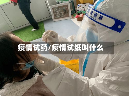 疫情试药/疫情试纸叫什么-第3张图片