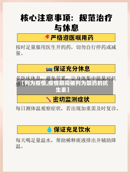 【列为疫情,疫情期间被列为禁药的抗生素】