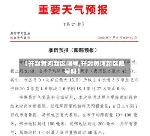【开封黄河新区限号,开封黄河新区限号吗】-第2张图片