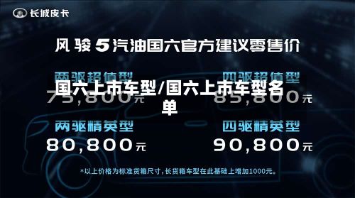 国六上市车型/国六上市车型名单
