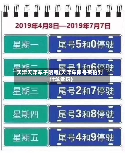 天津天津车子限号(天津车限号被拍到什么处罚)