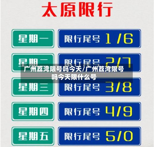 广州荔湾限号吗今天/广州荔湾限号吗今天限什么号-第3张图片